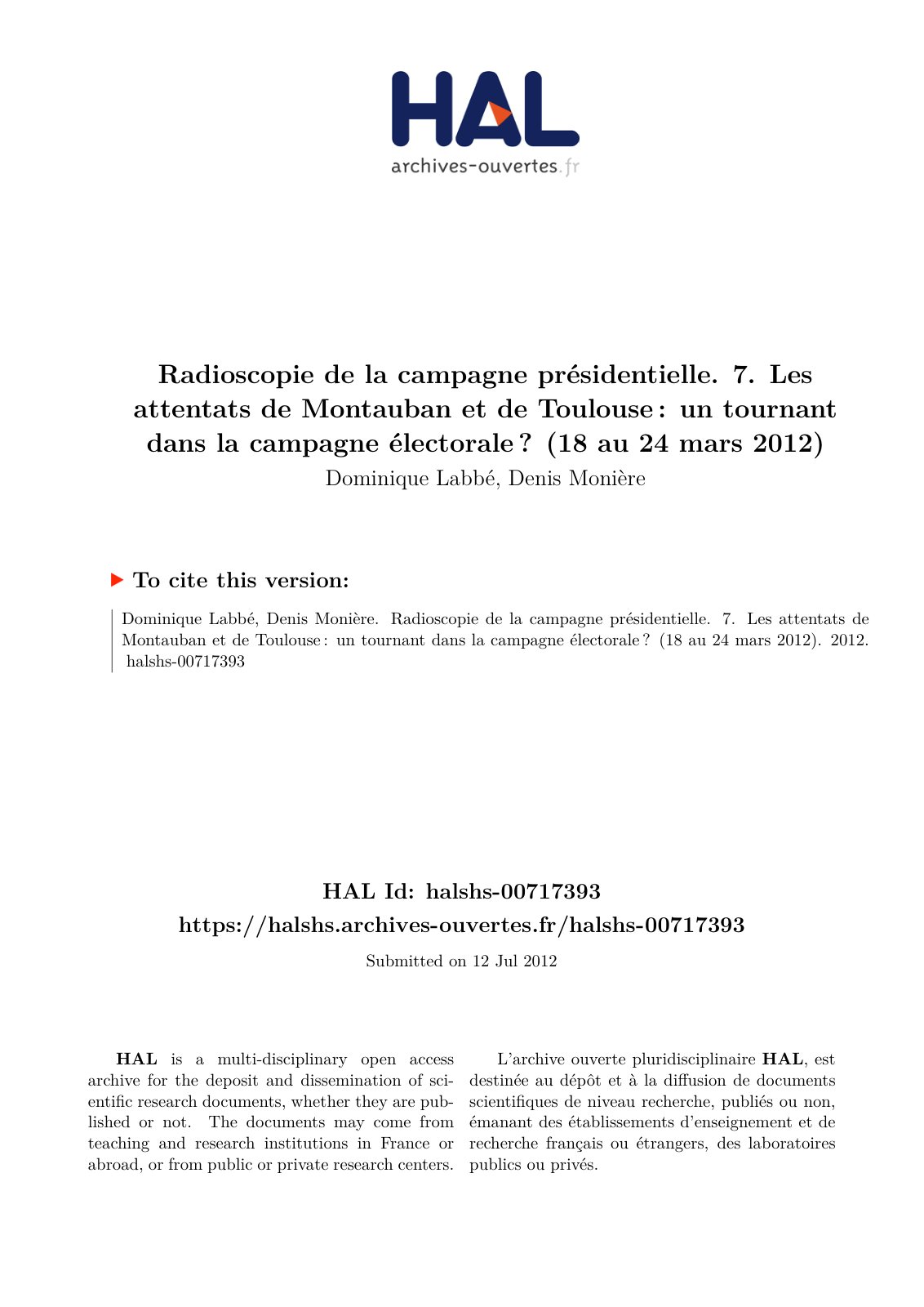 First page of The behavior of healthcare waste materia