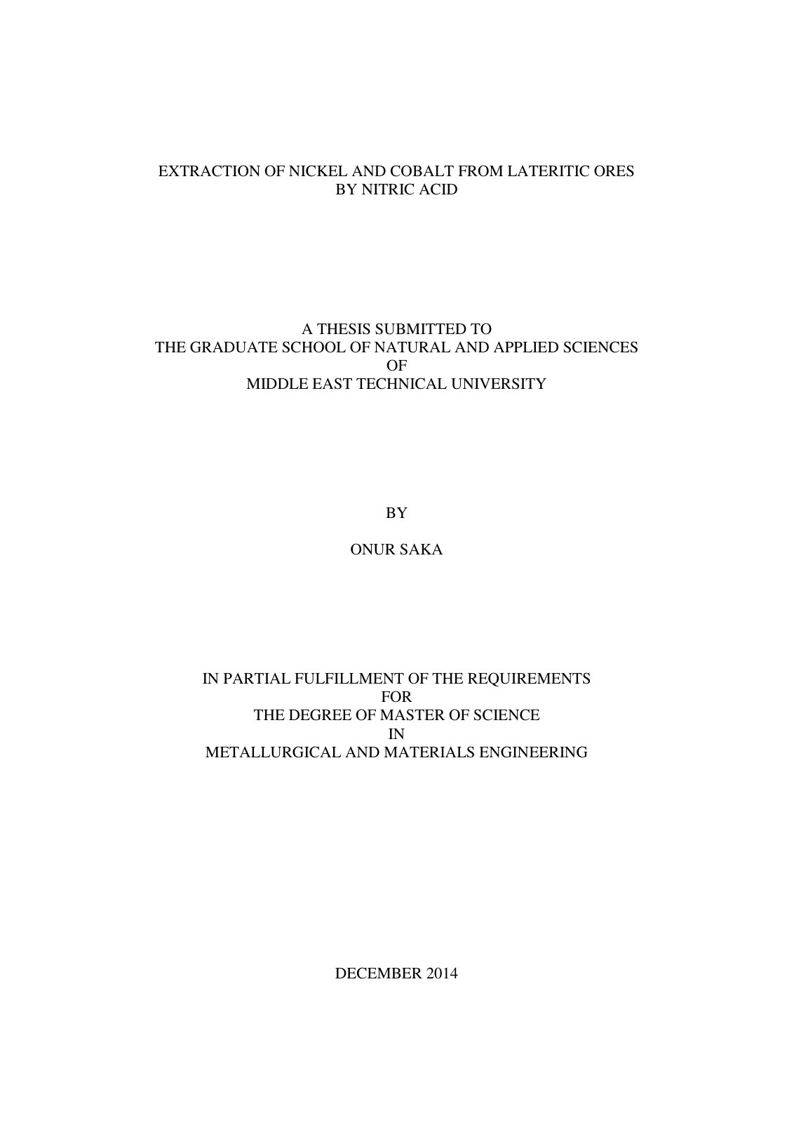 First page of 2014   Saka   Nitric acid leaching of nickel and cobalt laterites