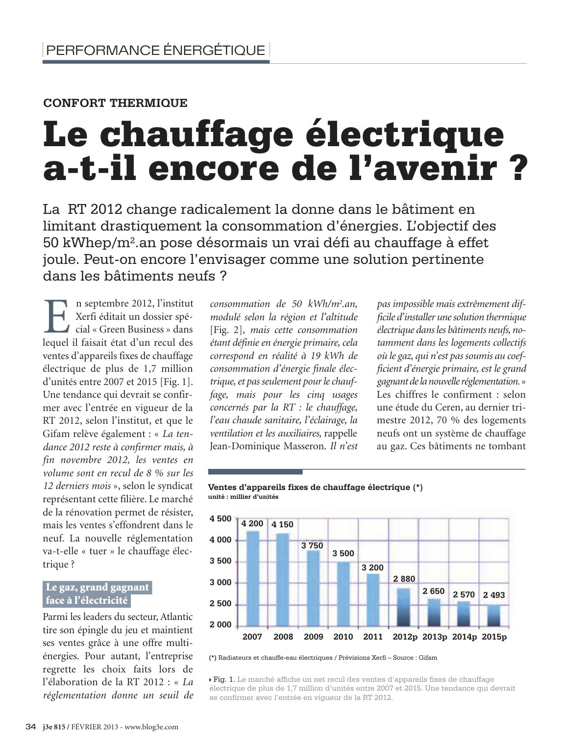 First page of j3e chauffage elec