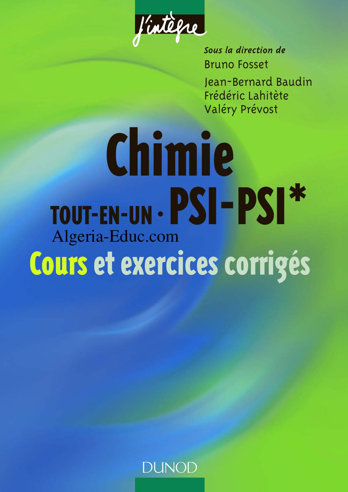 First page of Sous la direction de Chimie