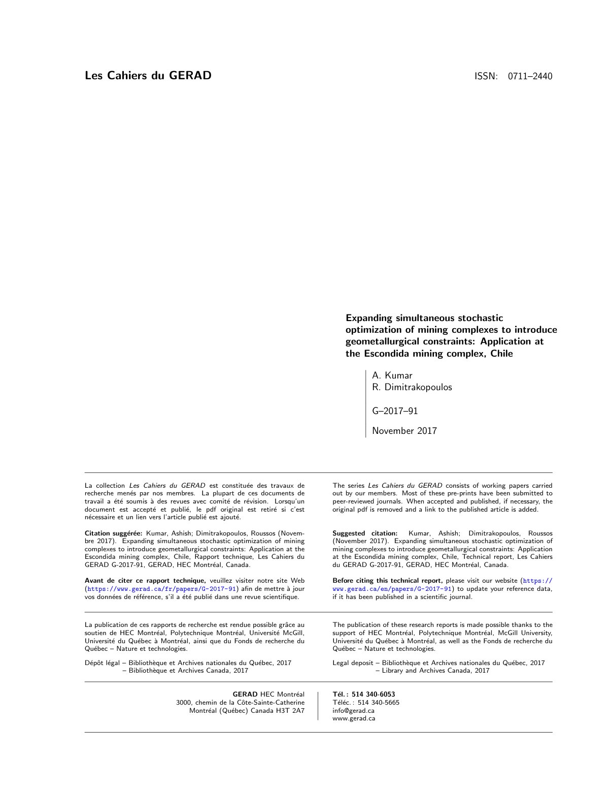First page of Expanding simultaneous stochastic optimi