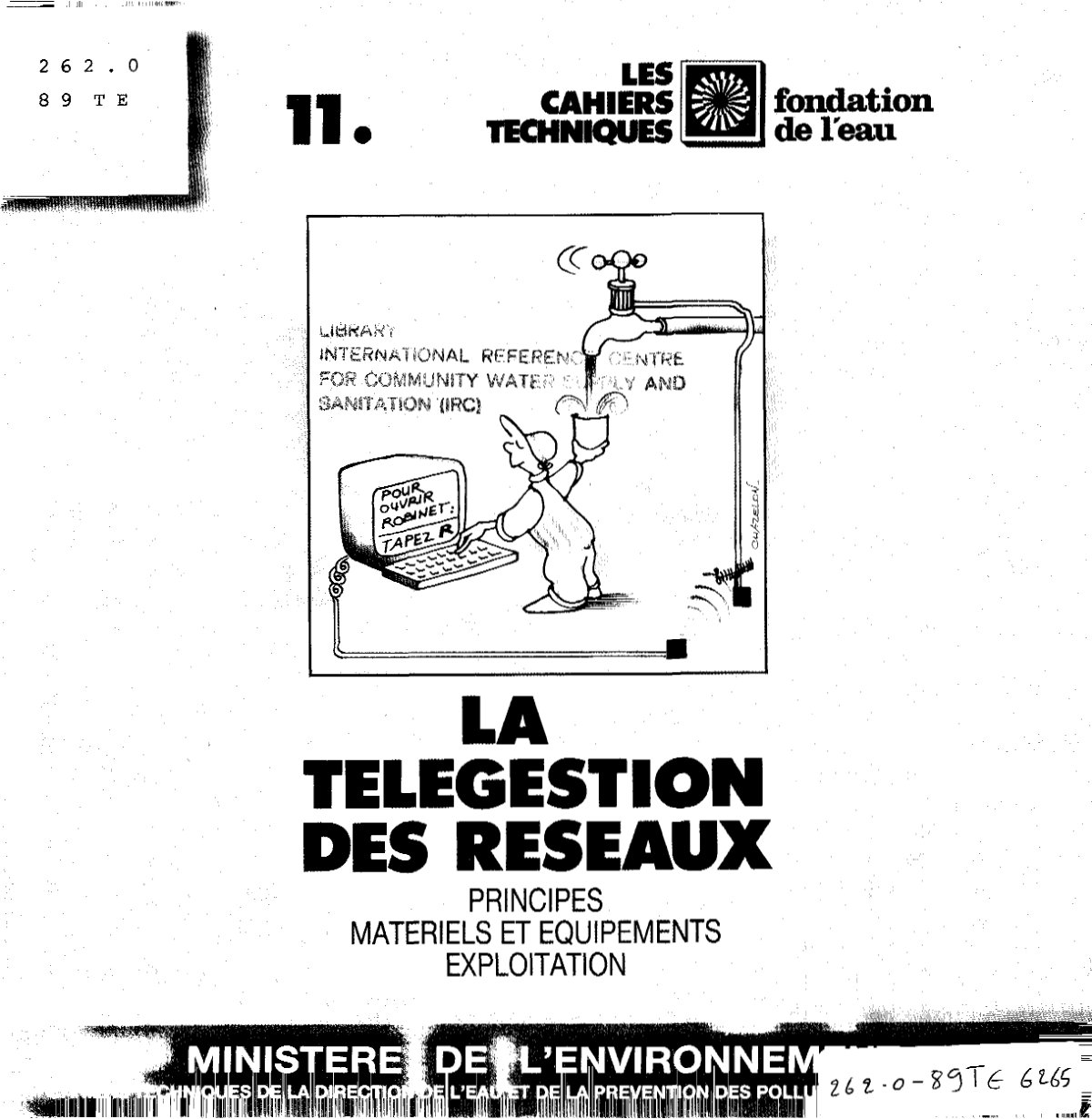First page of La télégestion des réseaux : principes, matériels et équipements, exploitation