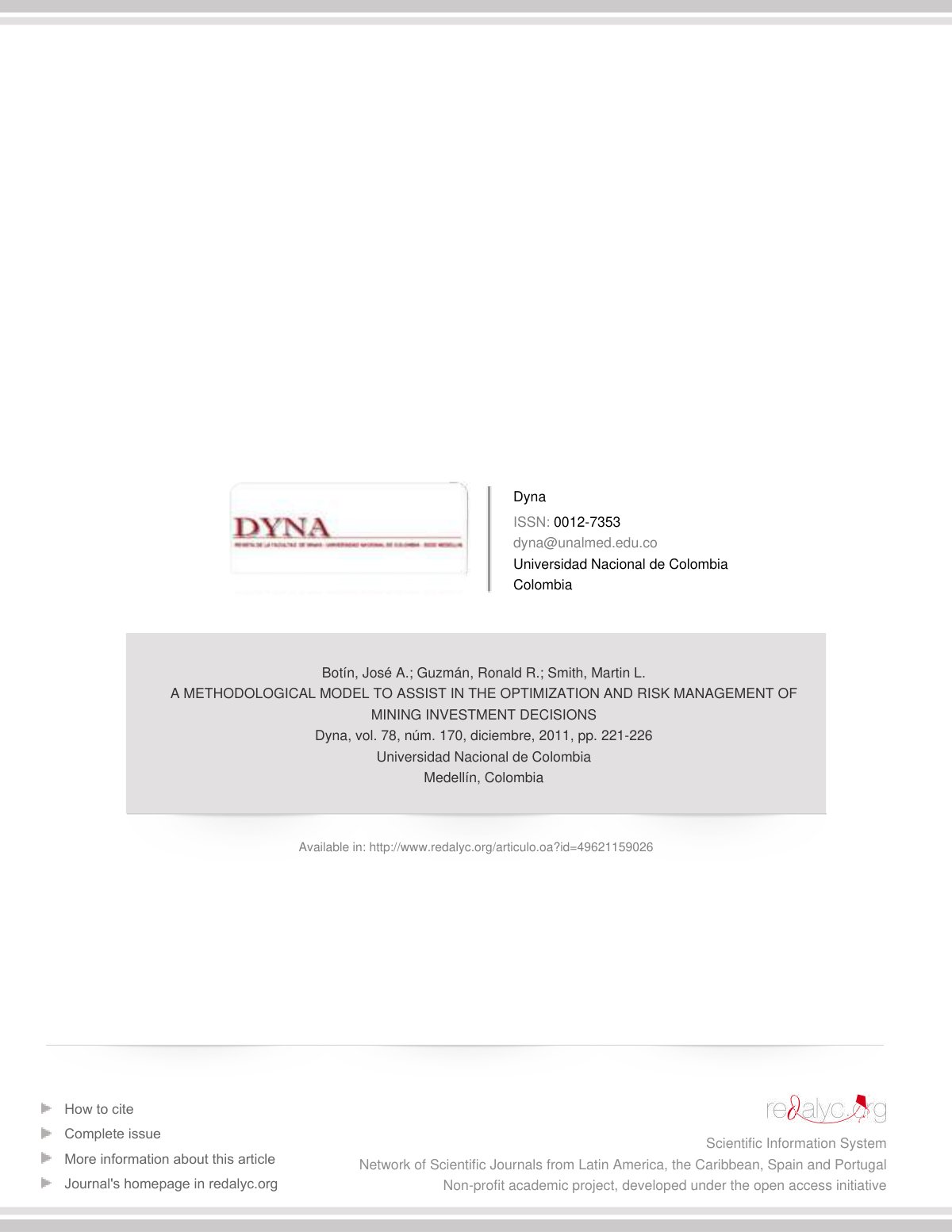 First page of A METHODOLOGICAL MODEL TO ASSIST IN THE (1)