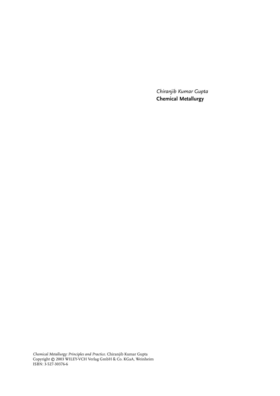 First page of Metallurgy