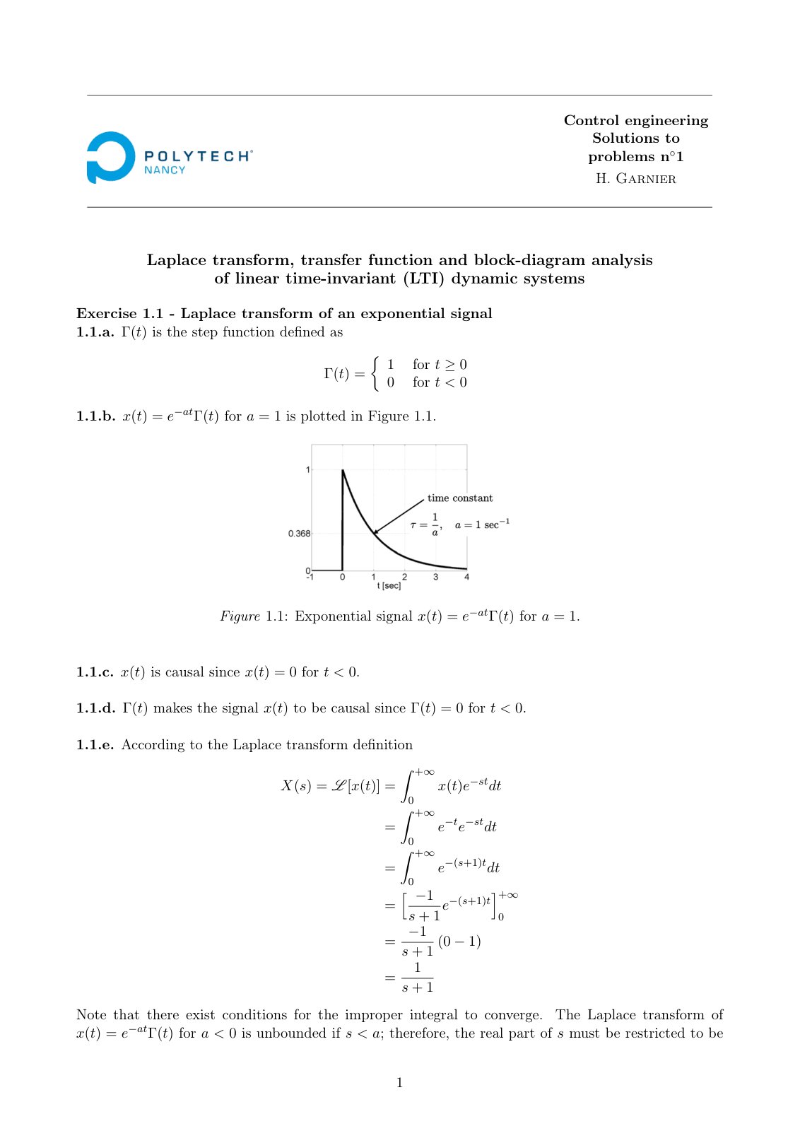 First page of Solutions TD Auto 3A 2023