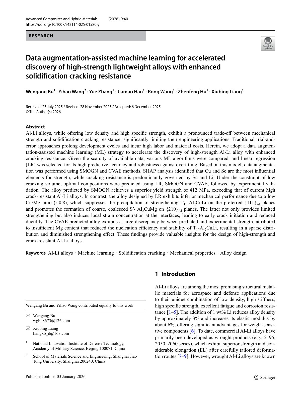 First page of 2026 Bu Machine Learning Al Li Alloy Design