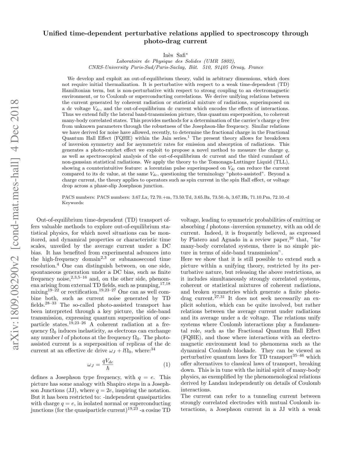 First page of Driven quantum circuits and conductors A