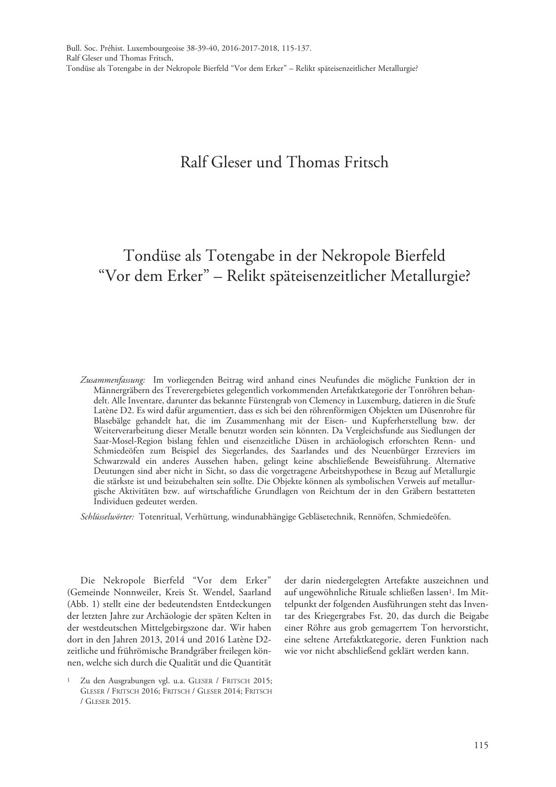 First page of Gleser Fritsch Tonduese 2019