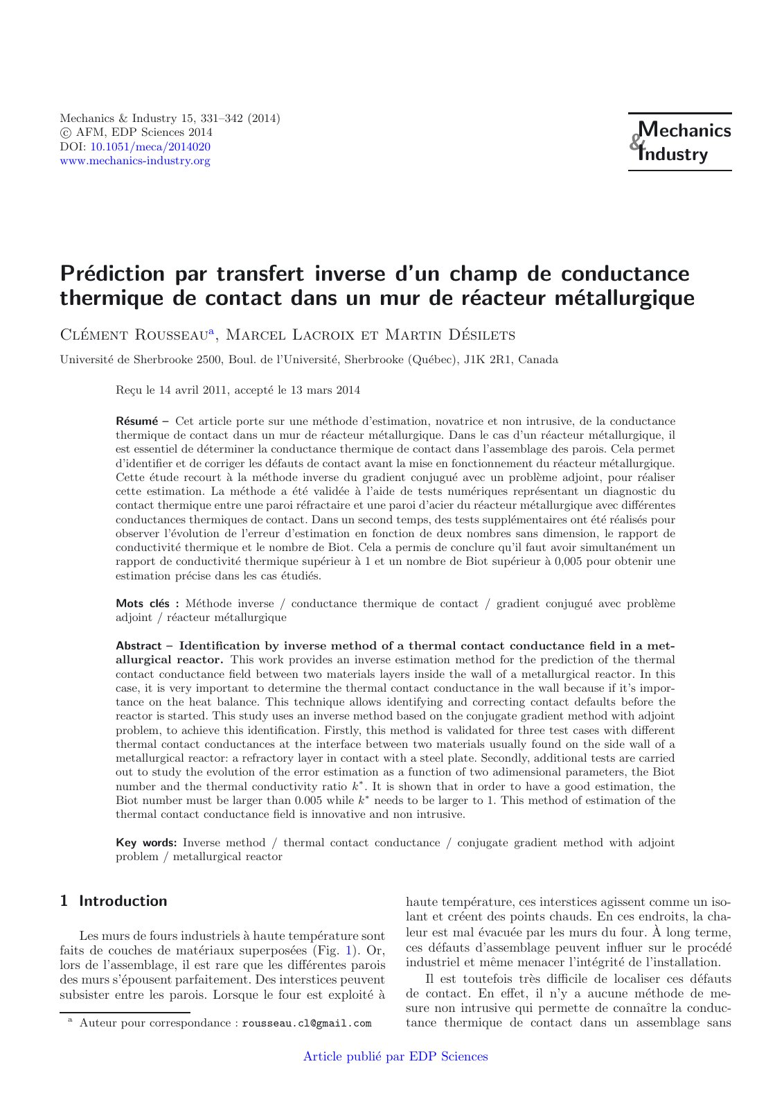 First page of Prediction par transfert inverse d un ch