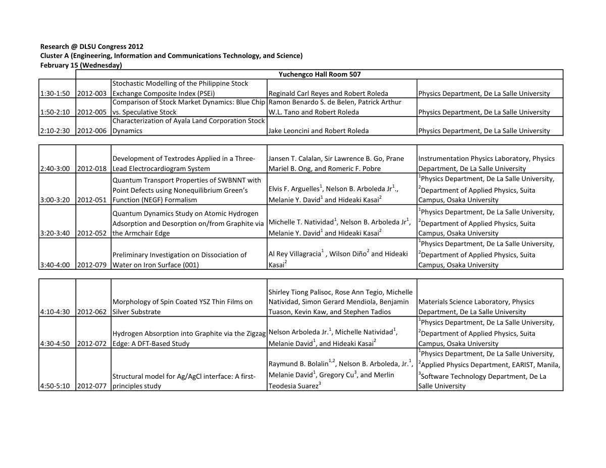 First page of Stochastic Modelling of the Philippine Stock Exchange Composite Index (PSEi)