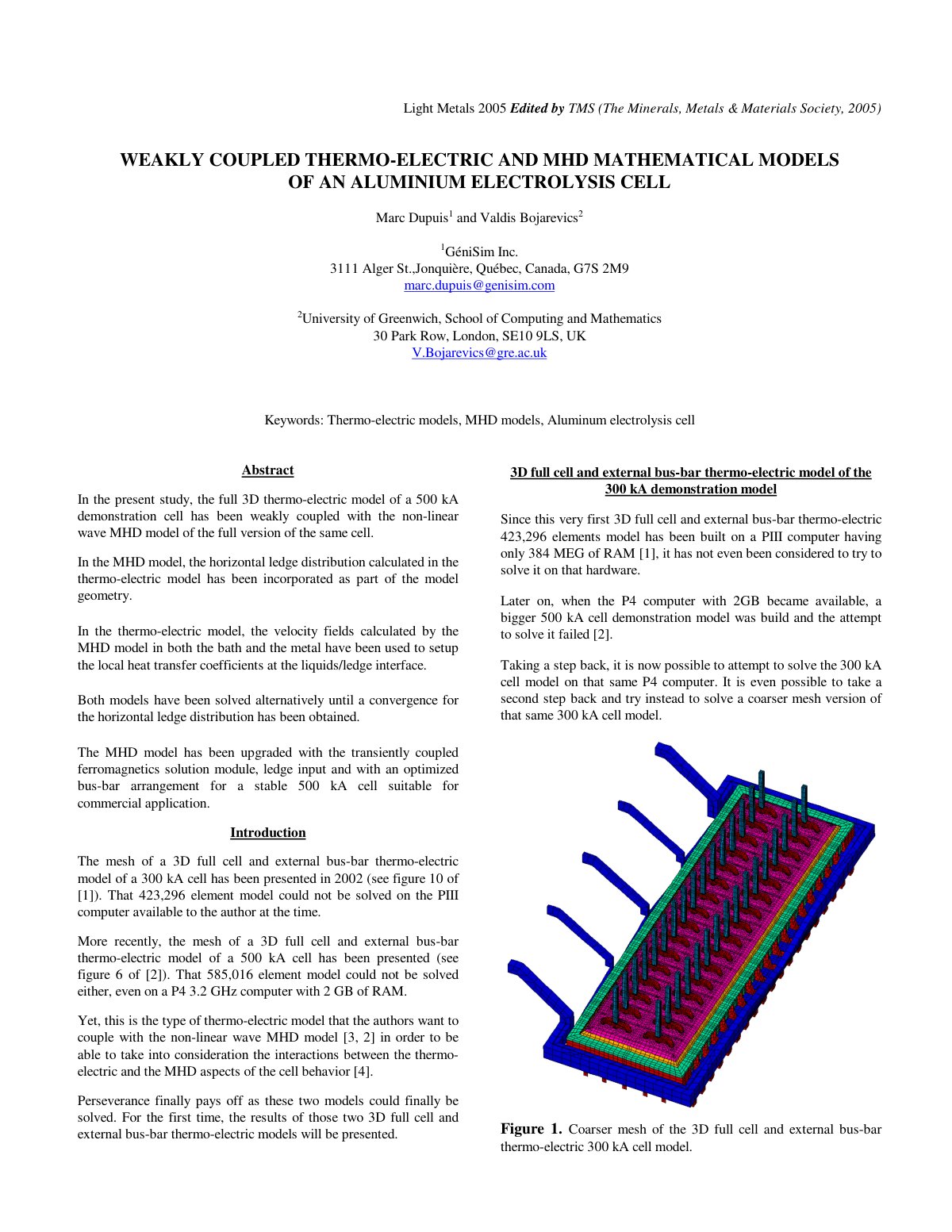 First page of Weakly coupled thermo electric and MHD m