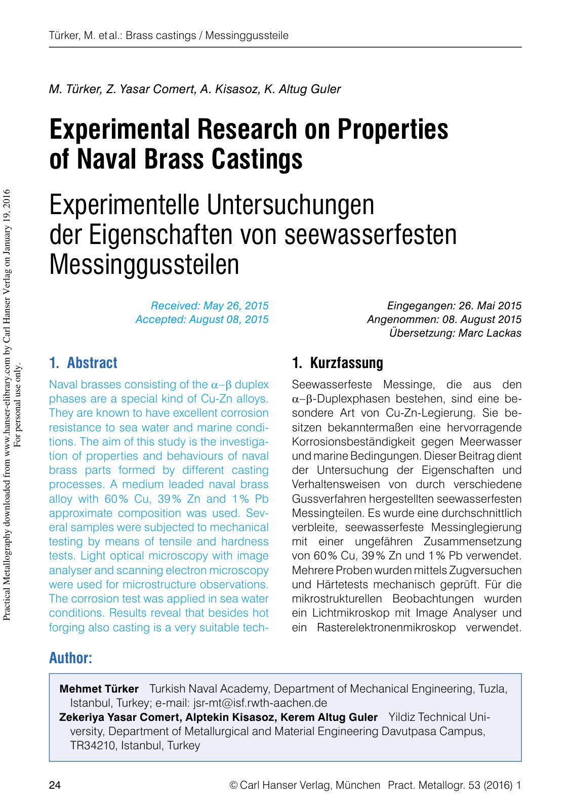 First page of Experimental Research on Properties of N