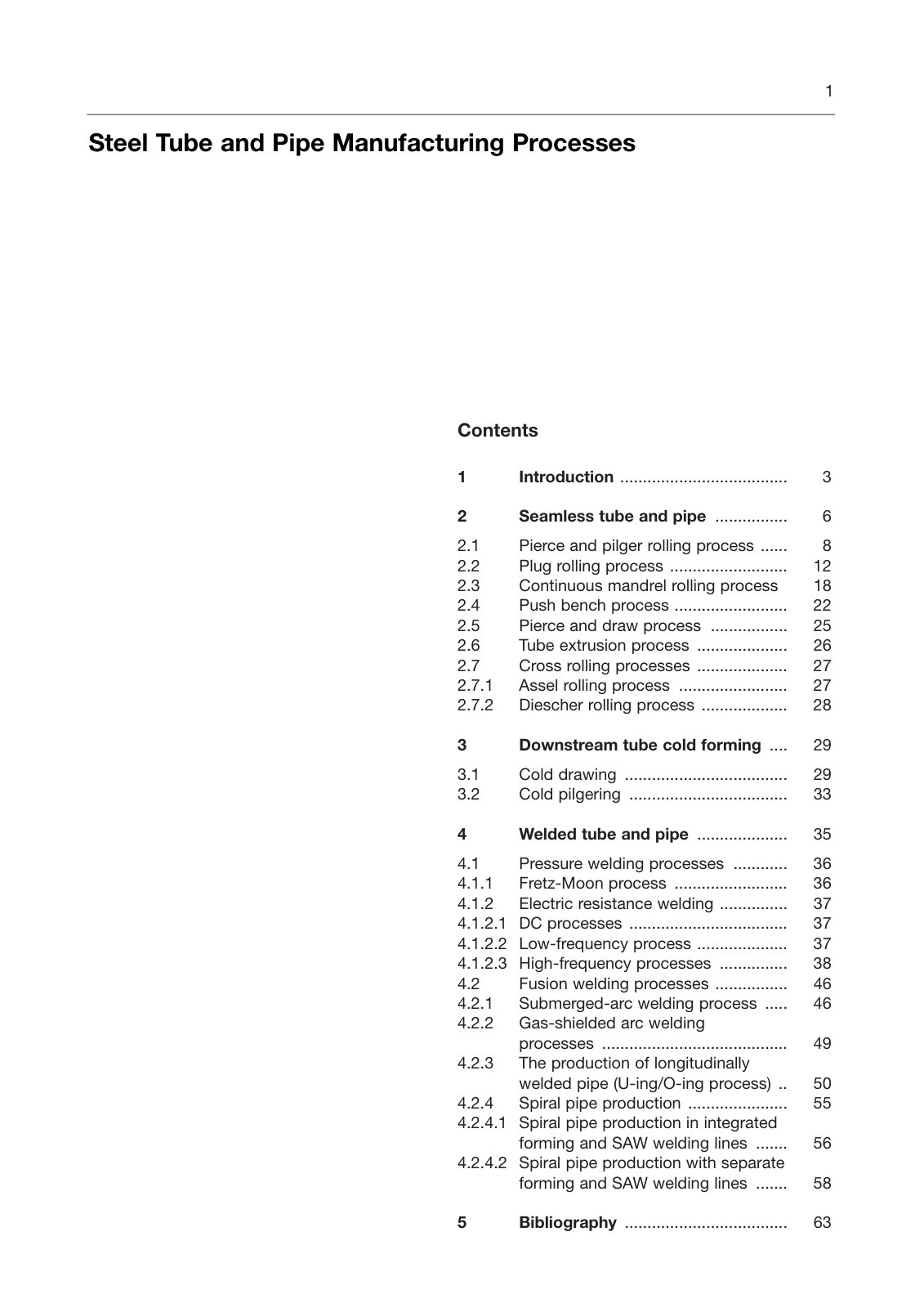 First page of Steel tube and pipe