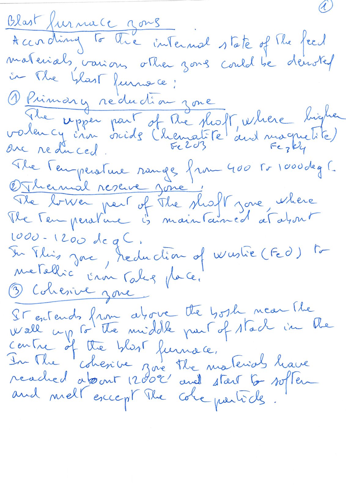 First page of Blast Furnace Zones