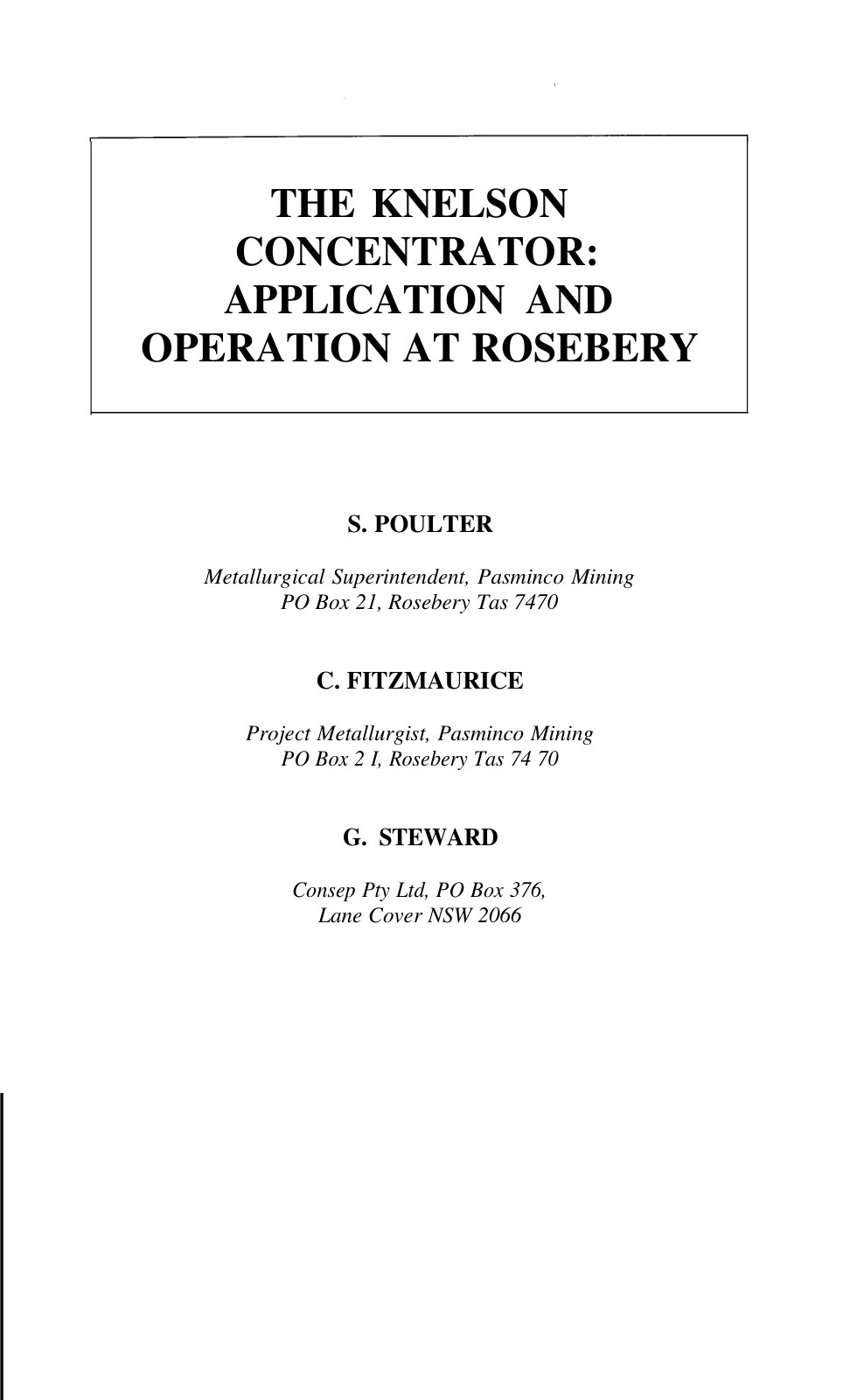 First page of report8s