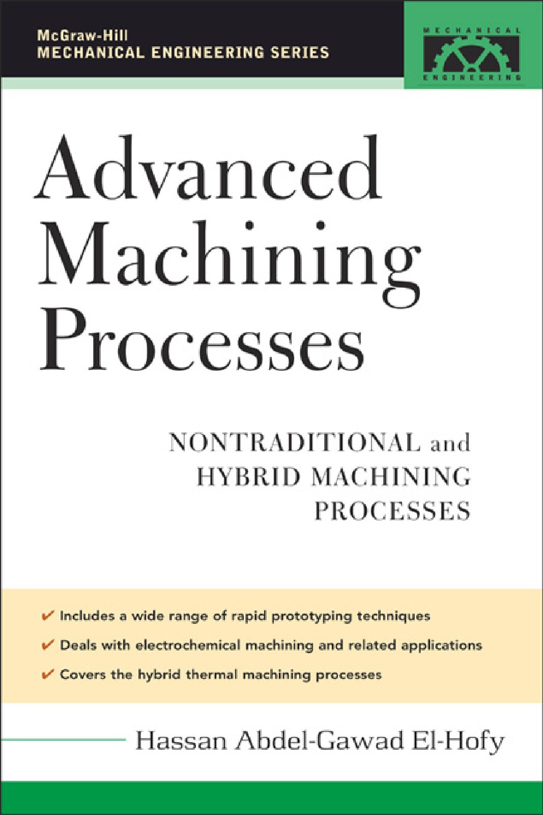First page of Advanced machining processes by Hassan E
