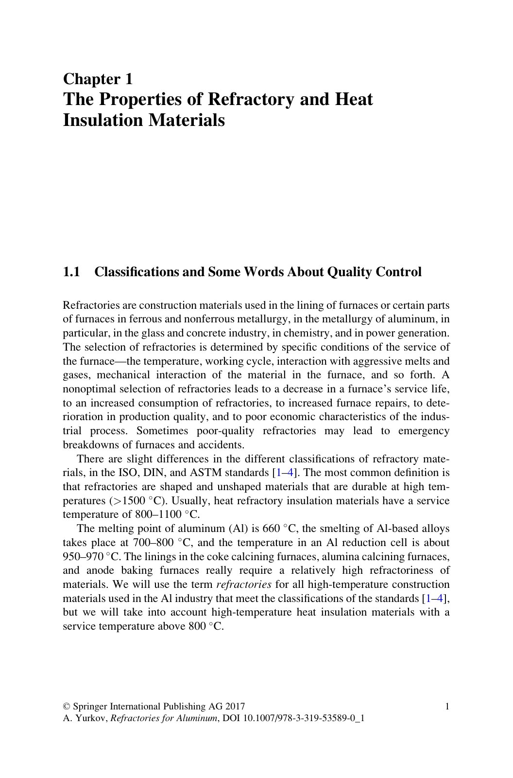 First page of The Properties of Refractory and Heat In
