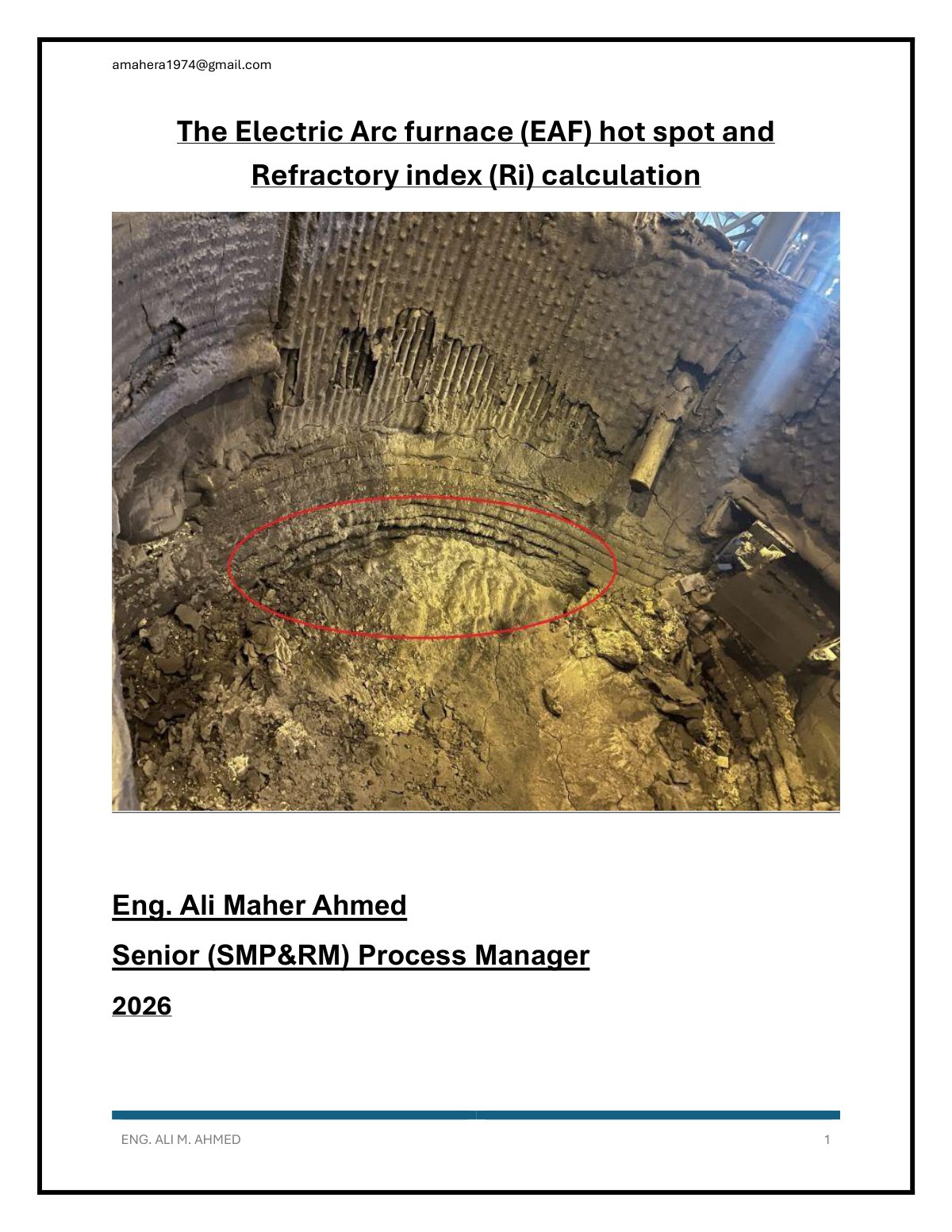 First page of The EAF hot spot and Refractory index Ri calculation 1778161517
