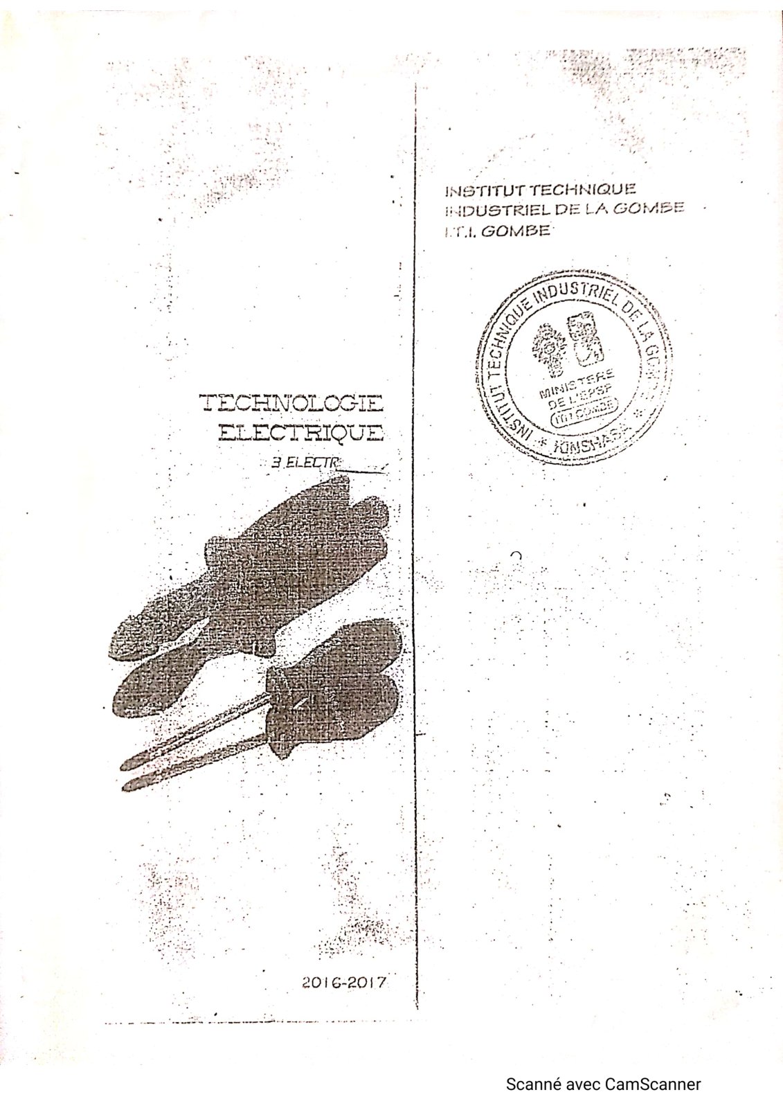 First page of PLAN DU COURS TECHNOLOGIE ÉLECTRIQUE