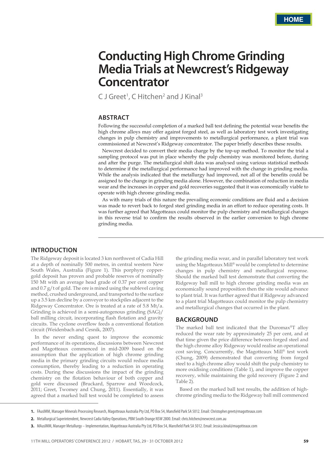 First page of Greet