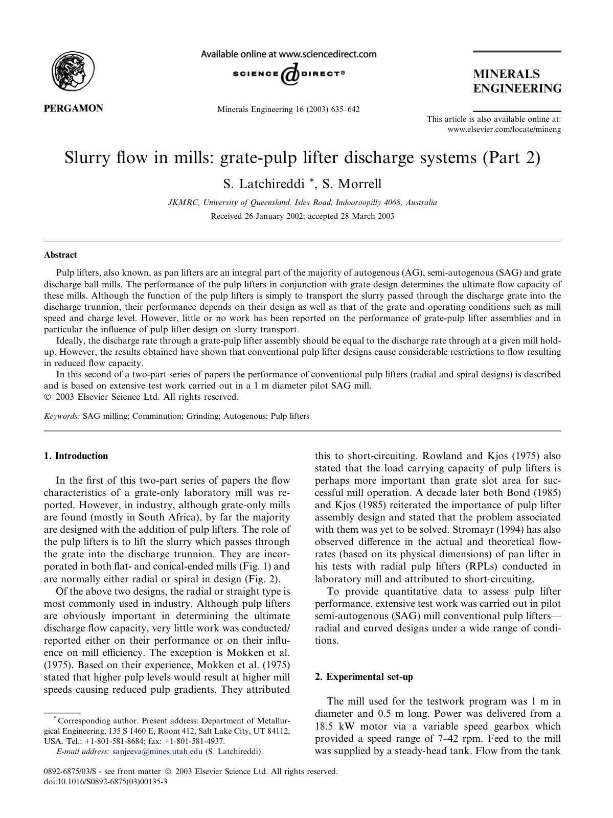 First page of SL MINE Part 2