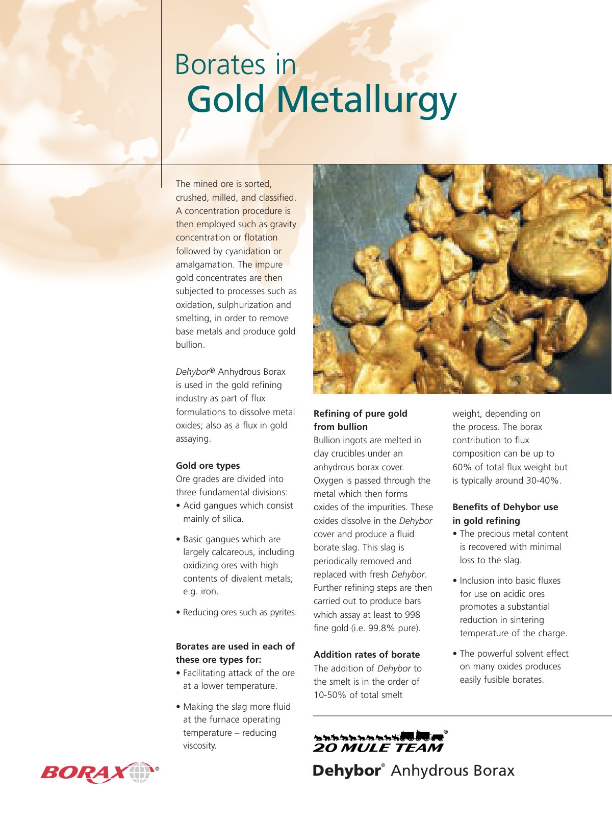 First page of gold metallurgy