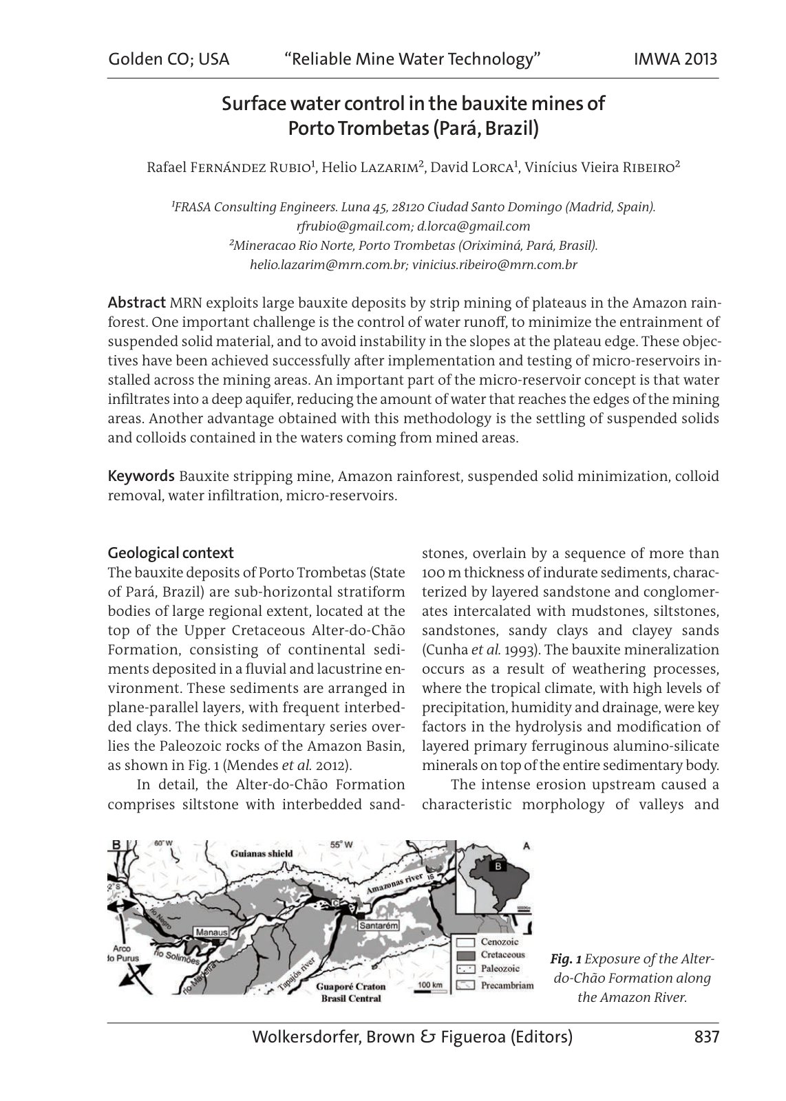 First page of Surface water control in the bauxite min