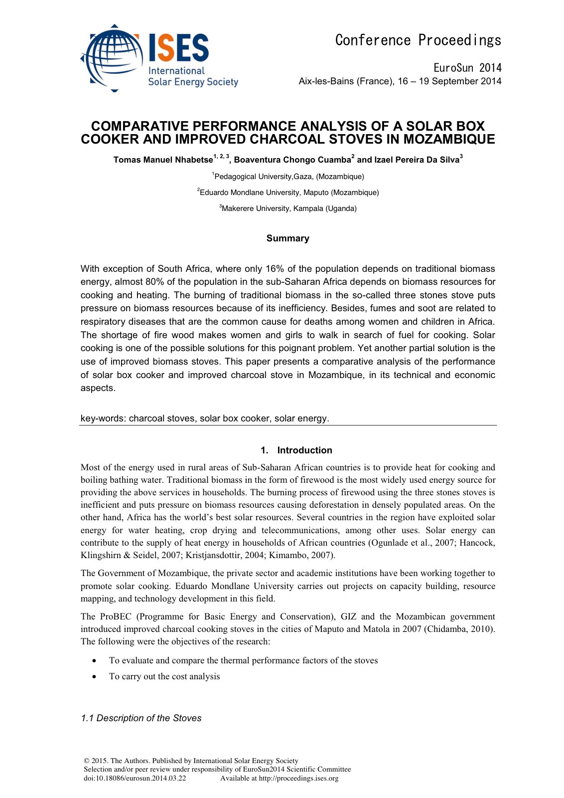 First page of Comparative Performane Analysis of a Sol