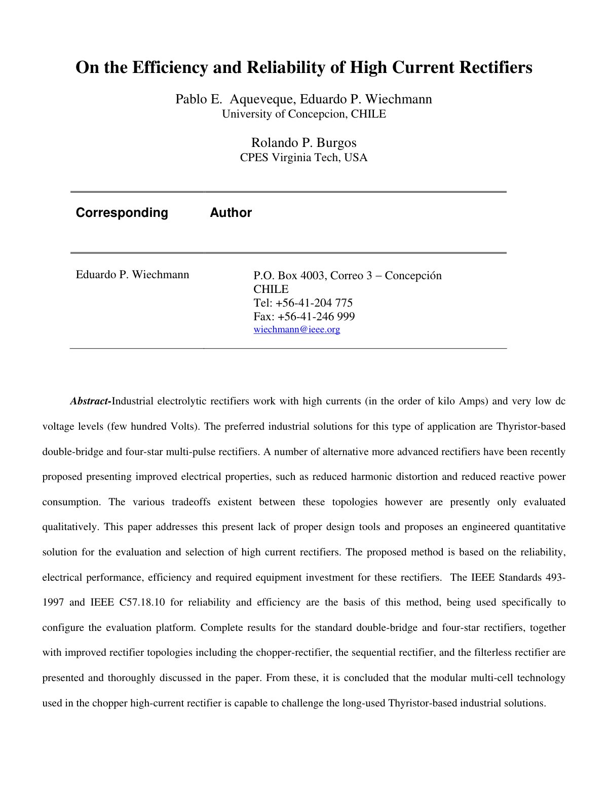 First page of On the efficiency and reliability of hig
