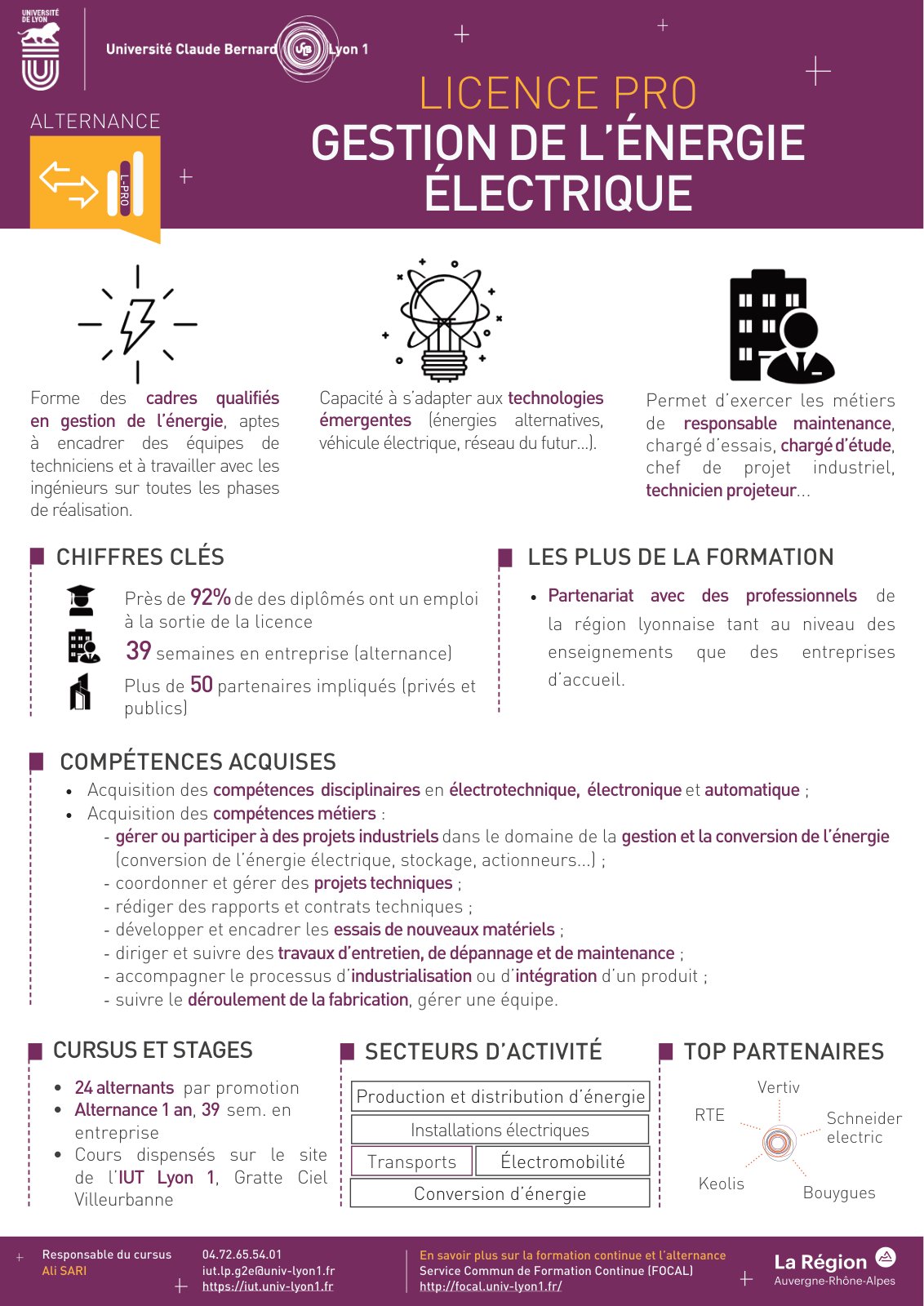First page of LPro Gestion de l'�nergie �lectrique  fr