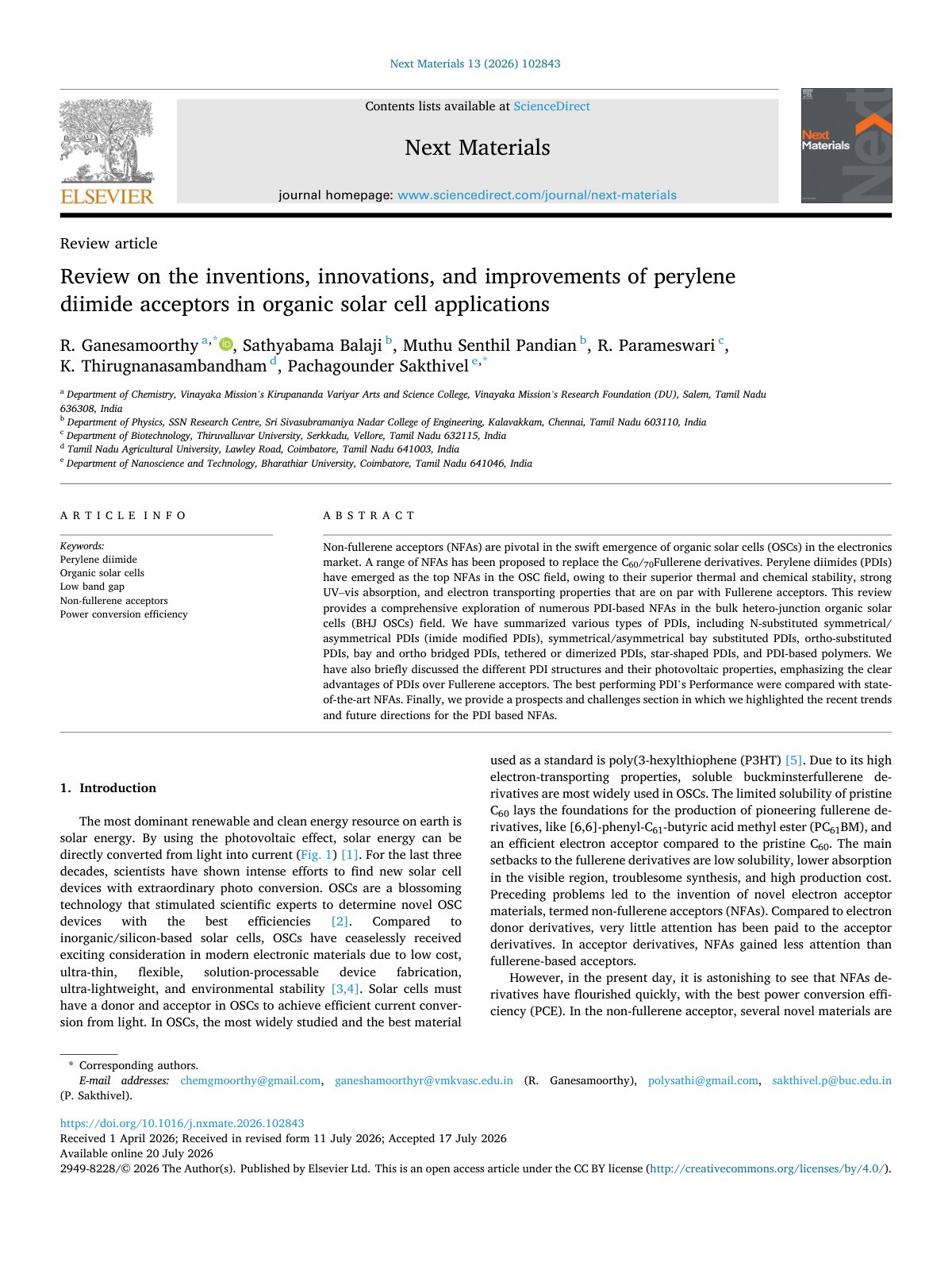 First page of Review on the inventions  innovations  and improvements of pery 2026 Next Ma