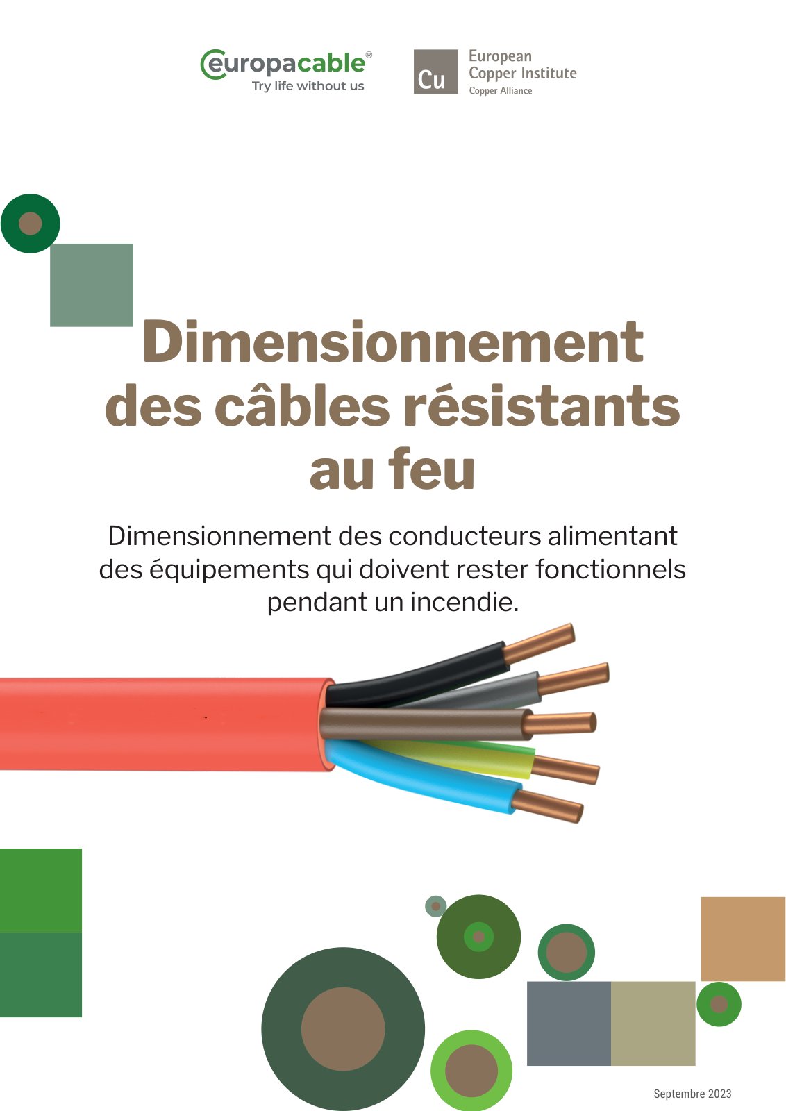 First page of Dimensionnement des câbles résistants au feu