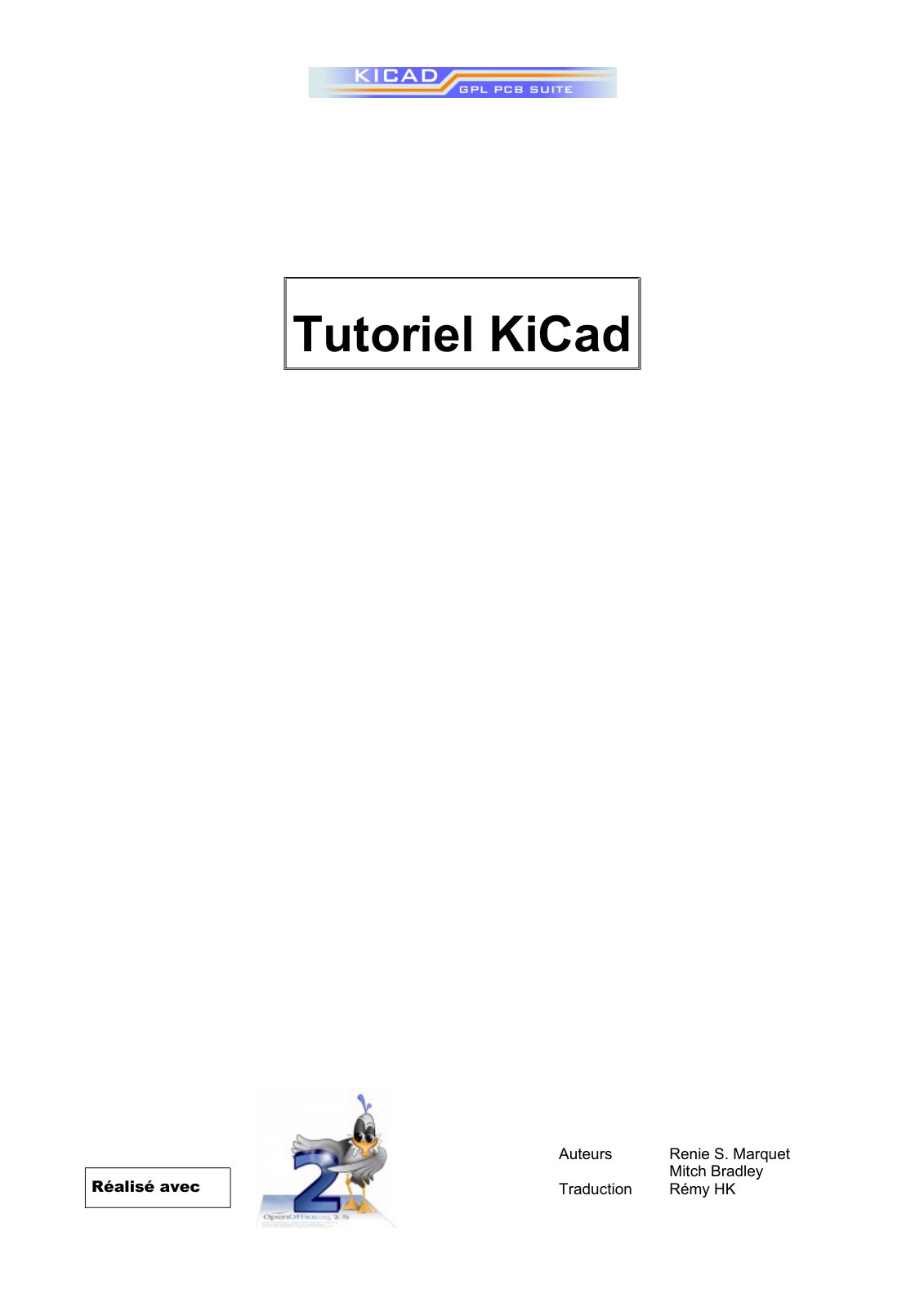 First page of Tutoriel KiCad