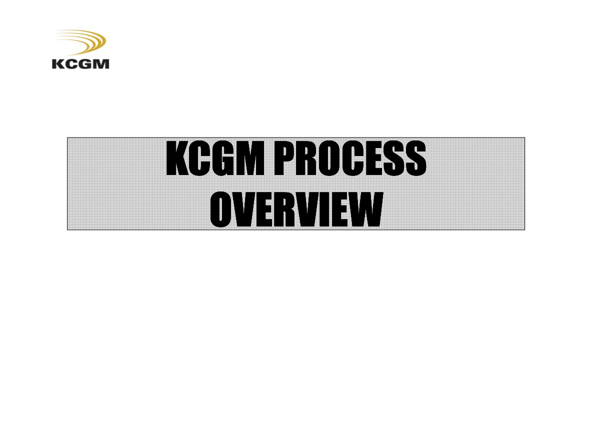First page of 1 KCGM Fimiston Overview  2007 [Compatibility Mode]