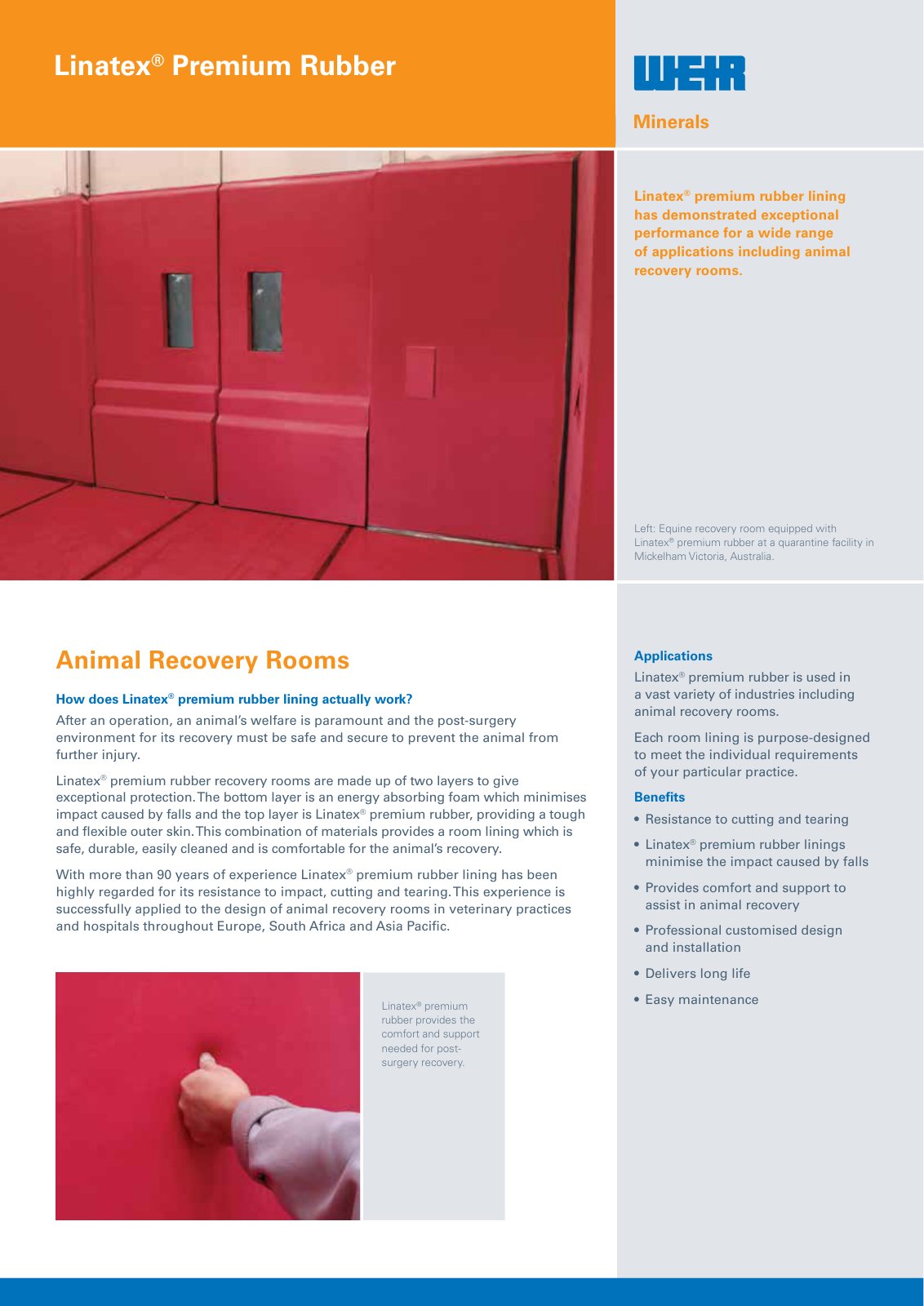 First page of AU0636 Linatex Animal Recovery Spec Sheet 20151026 APAC PREVIEW
