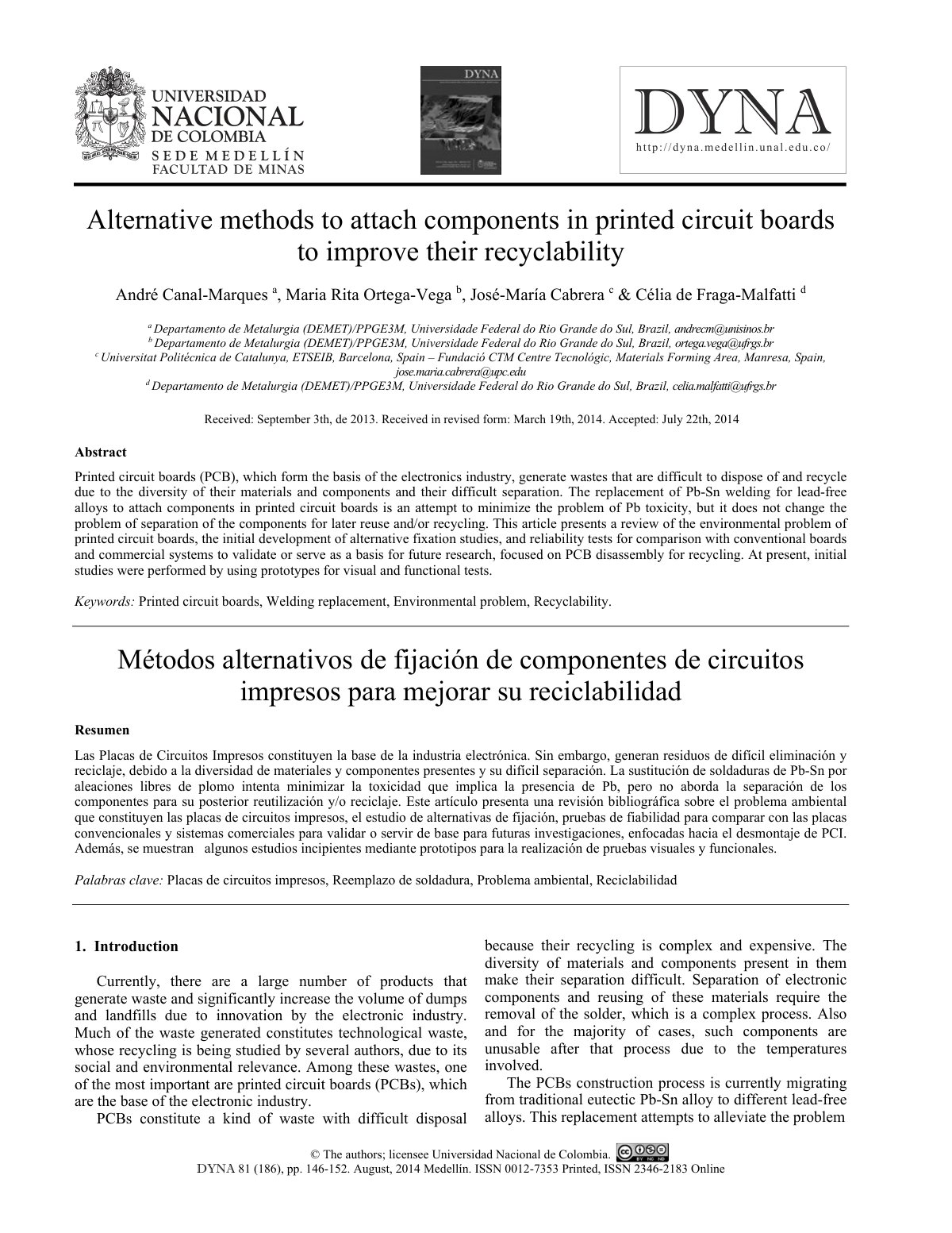 First page of Alternative methods to attach components